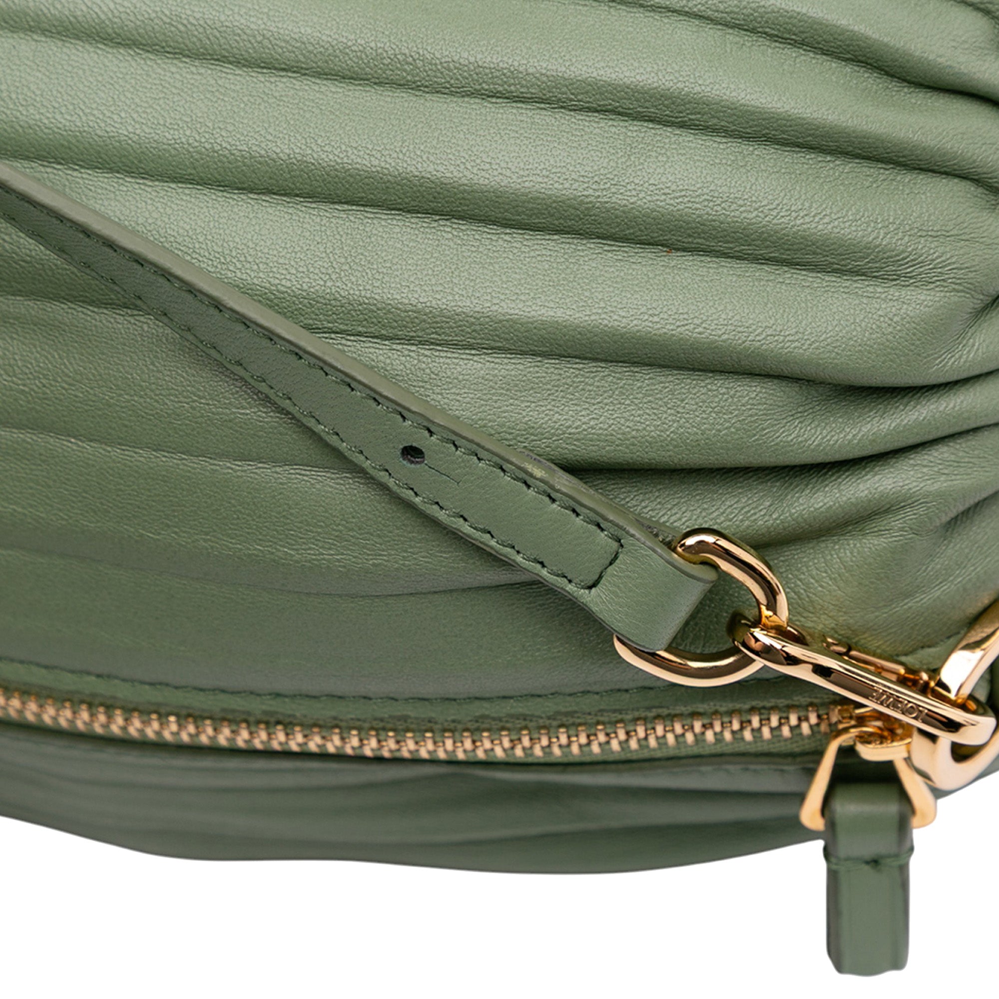 Pleated Lambskin Bracelet Pouch