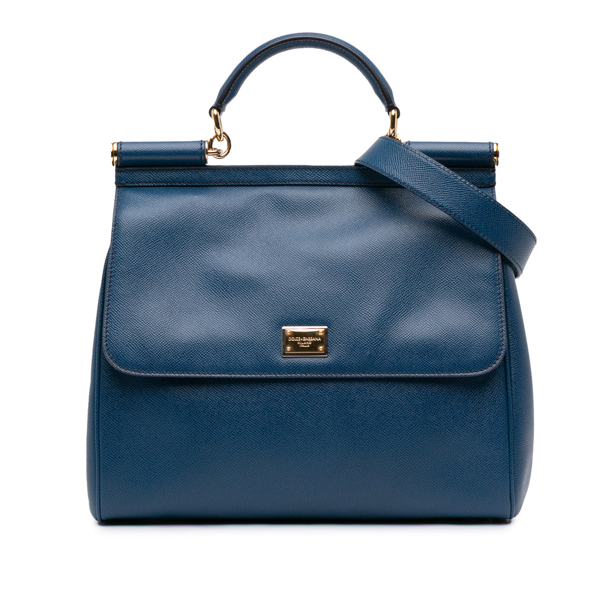 Large Calfskin Miss Sicily Satchel