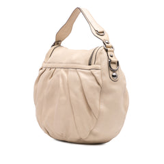 Medium Pebbled Calfskin Icon Bit Satchel
