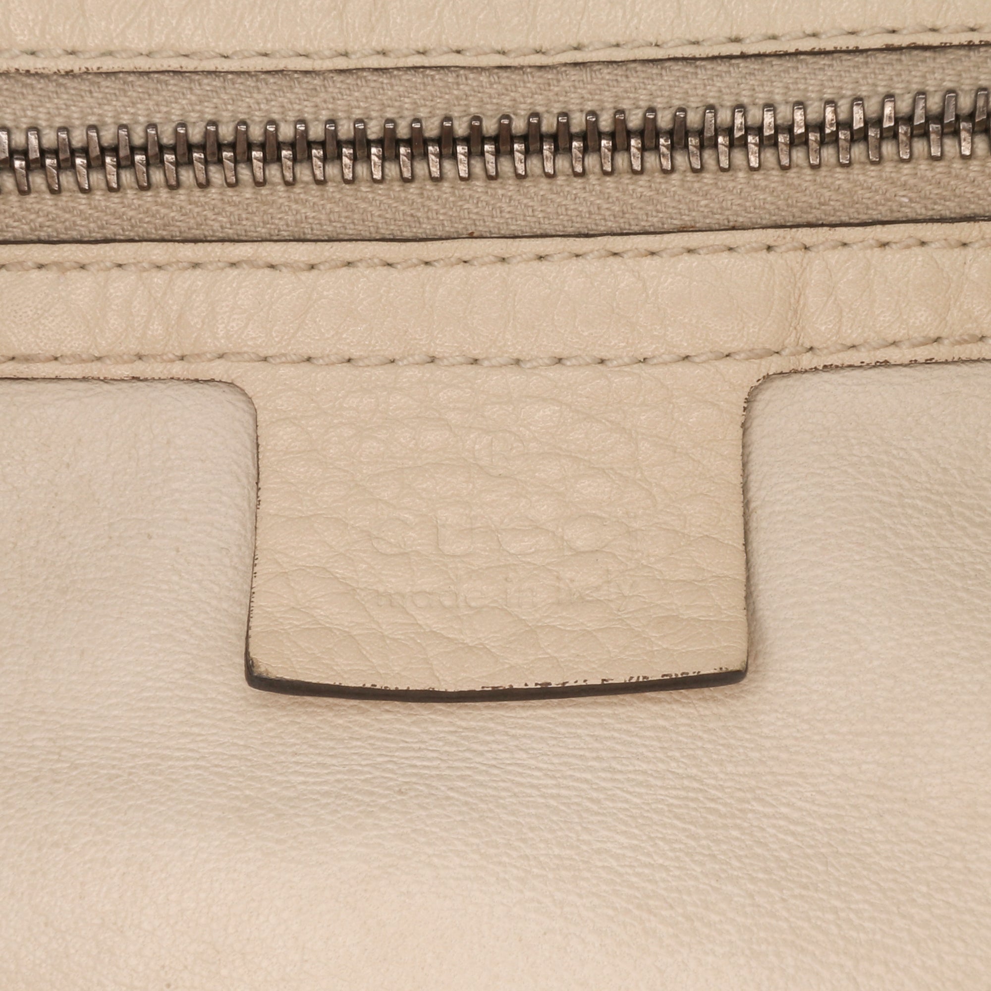Medium Pebbled Calfskin Icon Bit Satchel