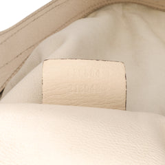 Medium Pebbled Calfskin Icon Bit Satchel