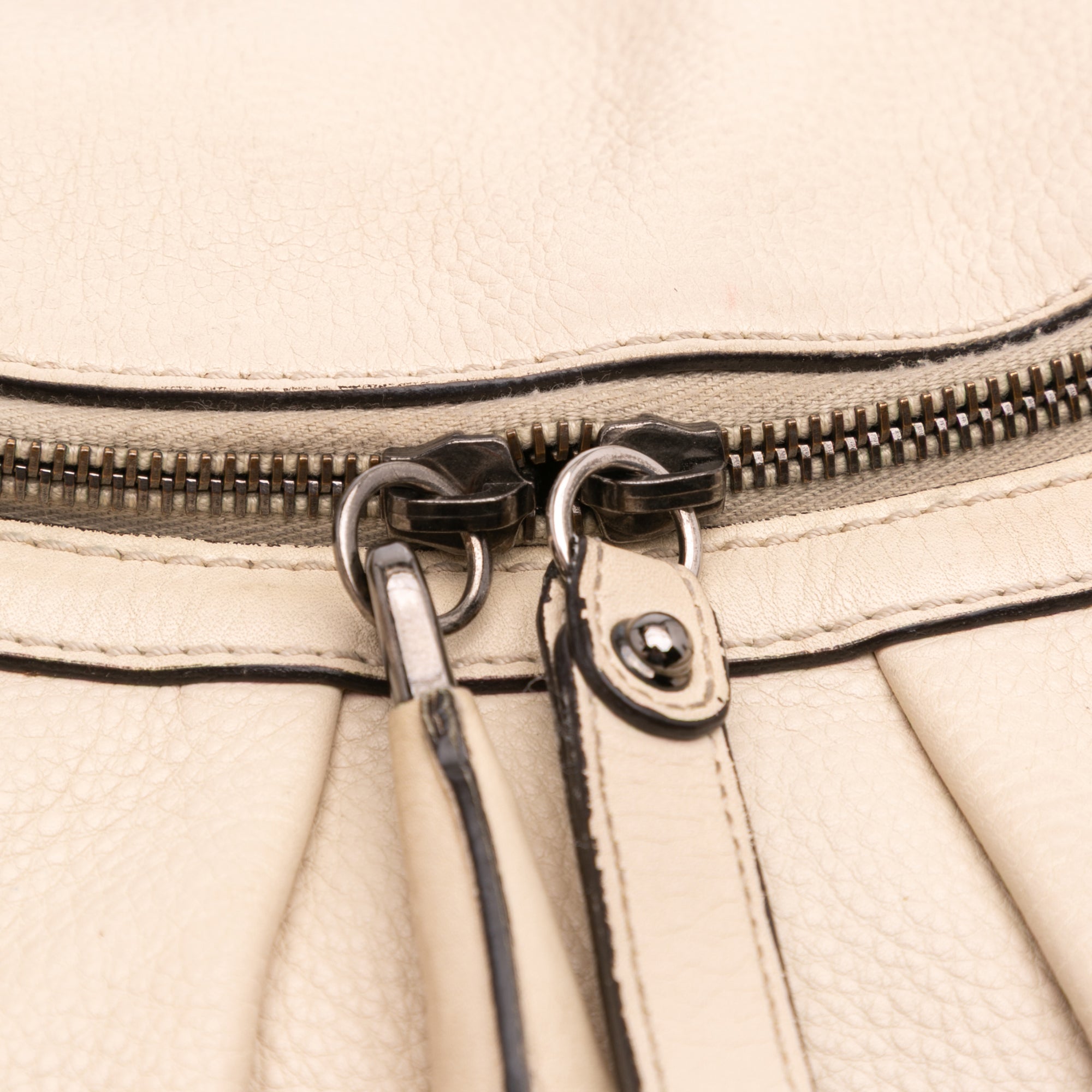 Medium Pebbled Calfskin Icon Bit Satchel
