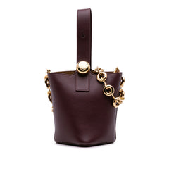 Mini Calfskin Pebble Bucket Bag