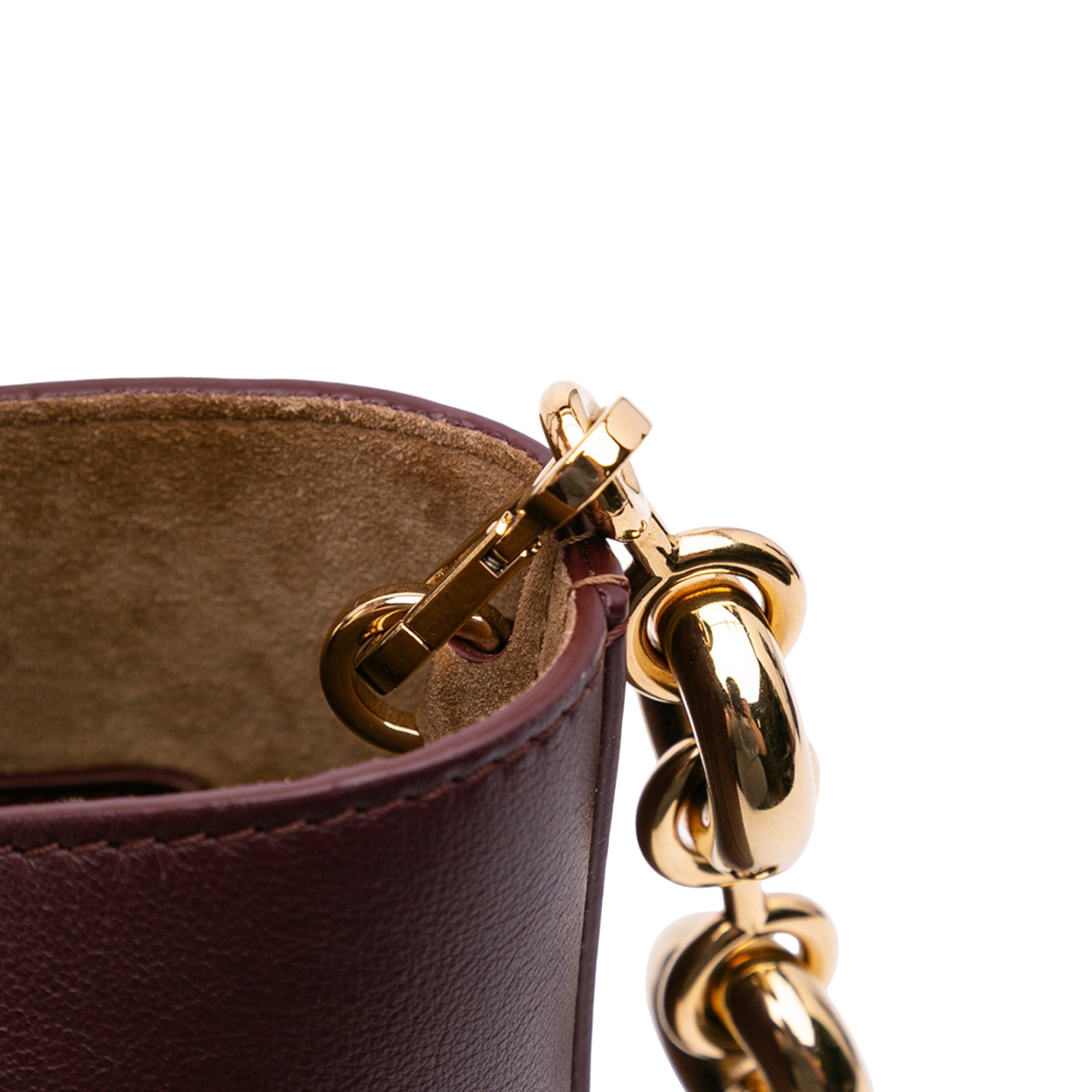 Mini Calfskin Pebble Bucket Bag