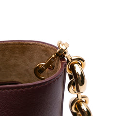 Mini Calfskin Pebble Bucket Bag