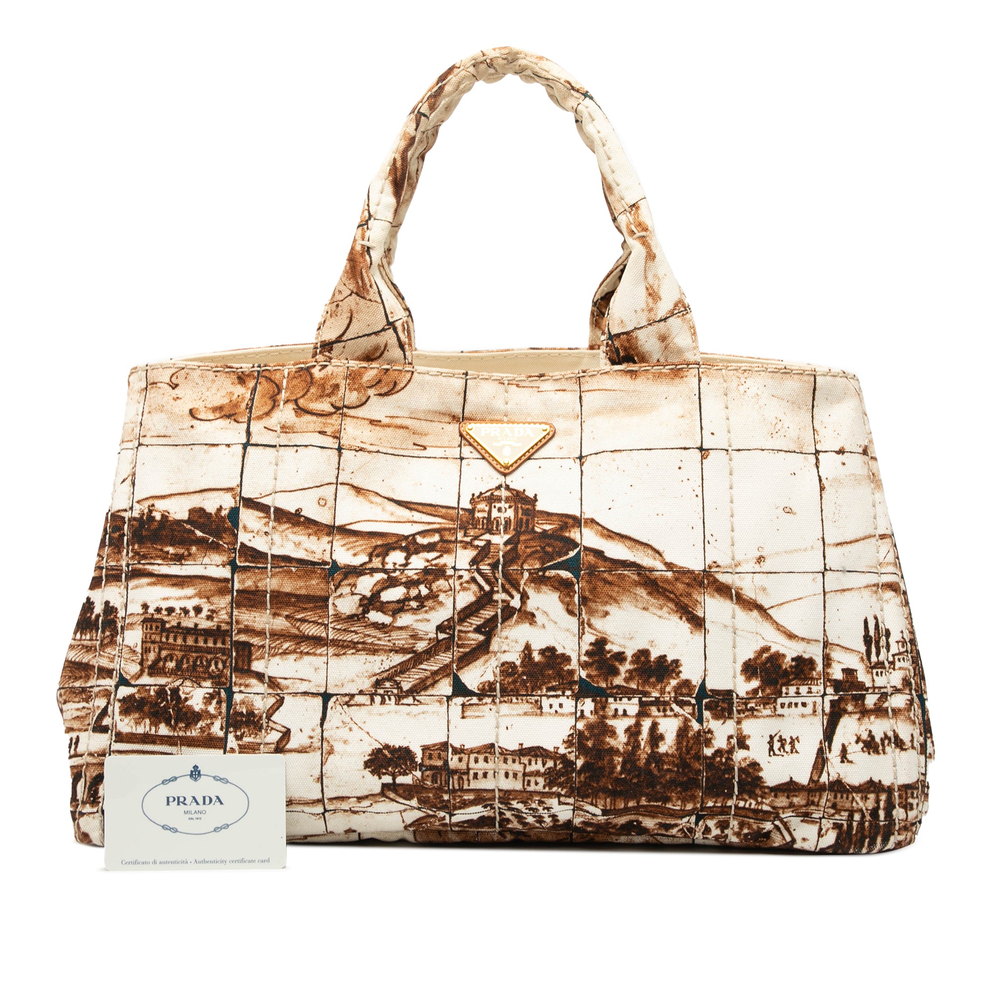 Large Canvas Canapa Azulejos Satchel