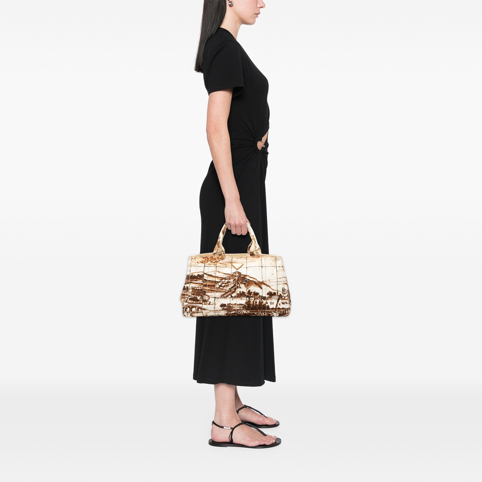 Large Canvas Canapa Azulejos Satchel