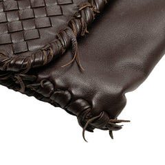 Nappa Intrecciato Fringe Flap Clutch