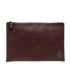Saffiano Lux Zip Clutch