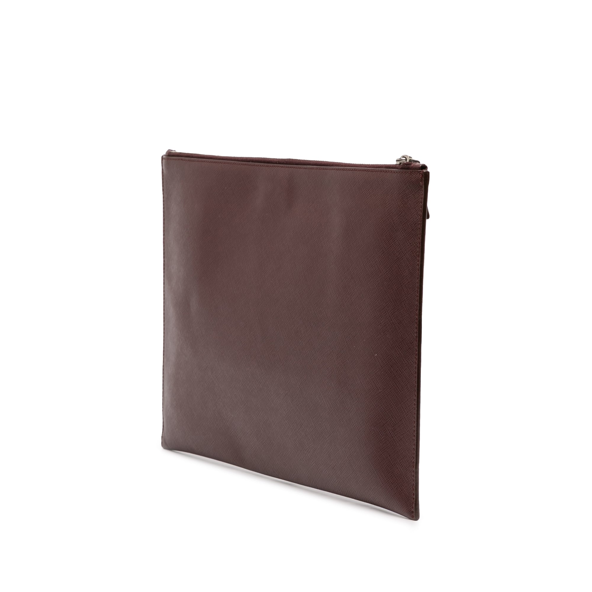 Saffiano Lux Zip Clutch