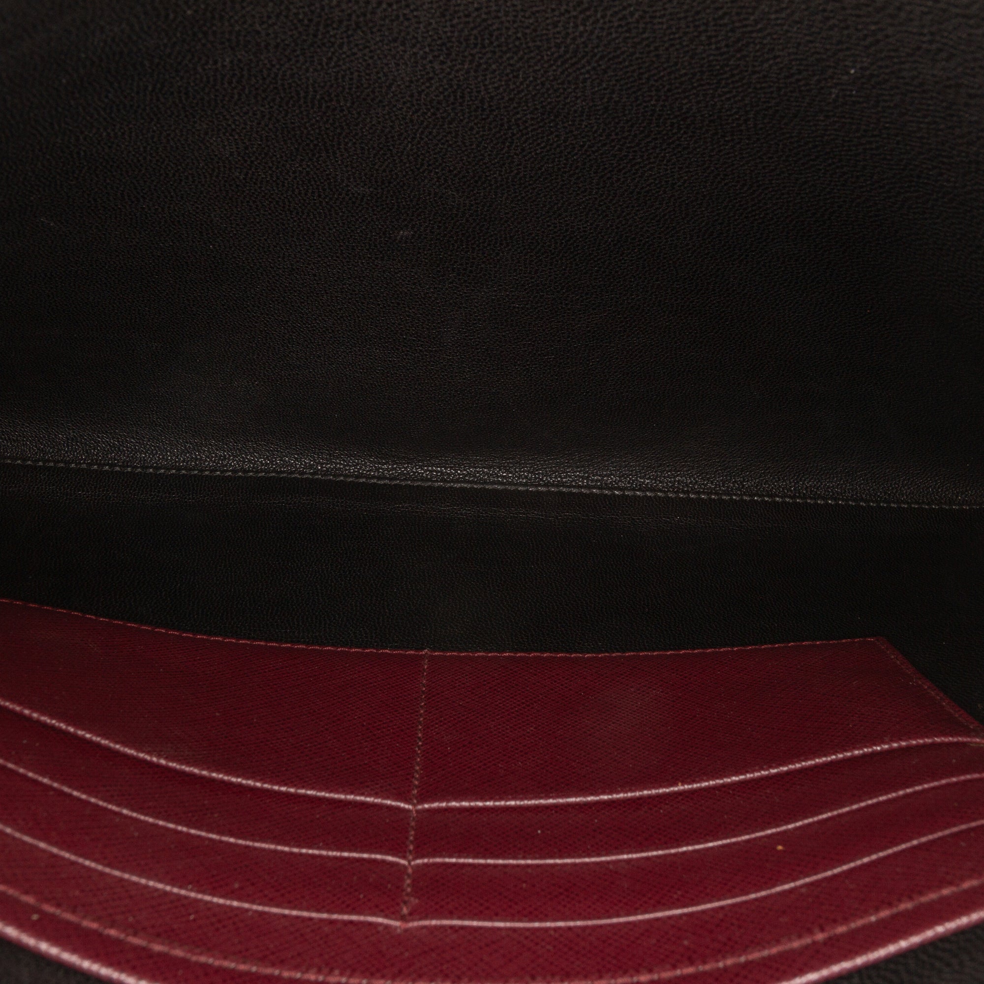 Saffiano Lux Zip Clutch