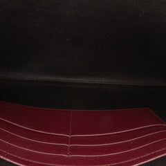 Saffiano Lux Zip Clutch