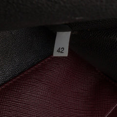 Saffiano Lux Zip Clutch