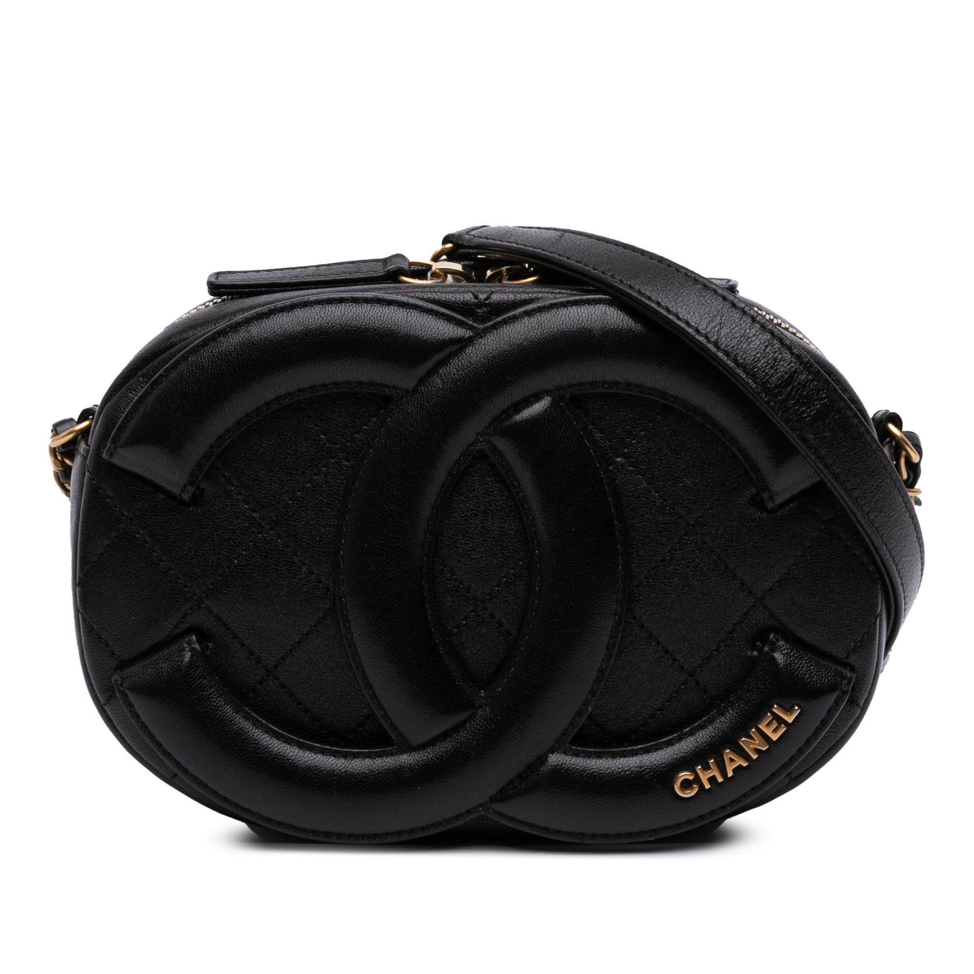 CC Quilted Lambskin Coco Midnight Camera Bag