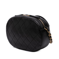 CC Quilted Lambskin Coco Midnight Camera Bag