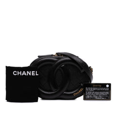 CC Quilted Lambskin Coco Midnight Camera Bag