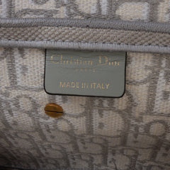 Oblique Embroidered Canvas Saddle Bag