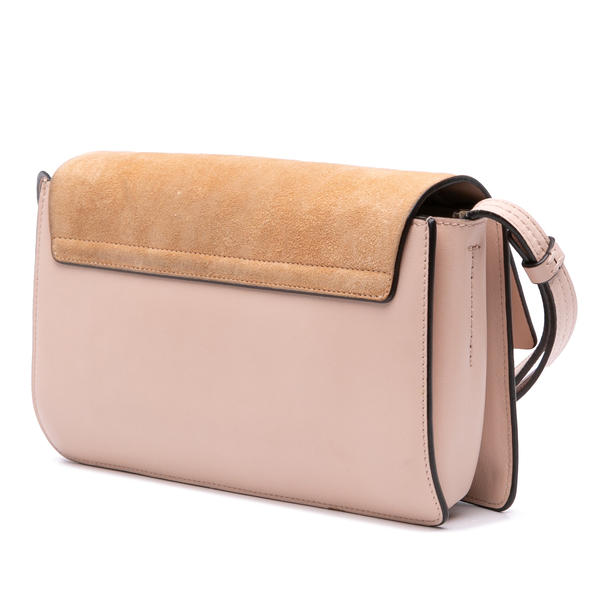 Small Suede and Calfskin Faye Crossbody