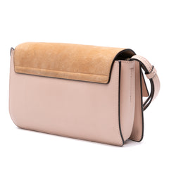 Small Suede and Calfskin Faye Crossbody