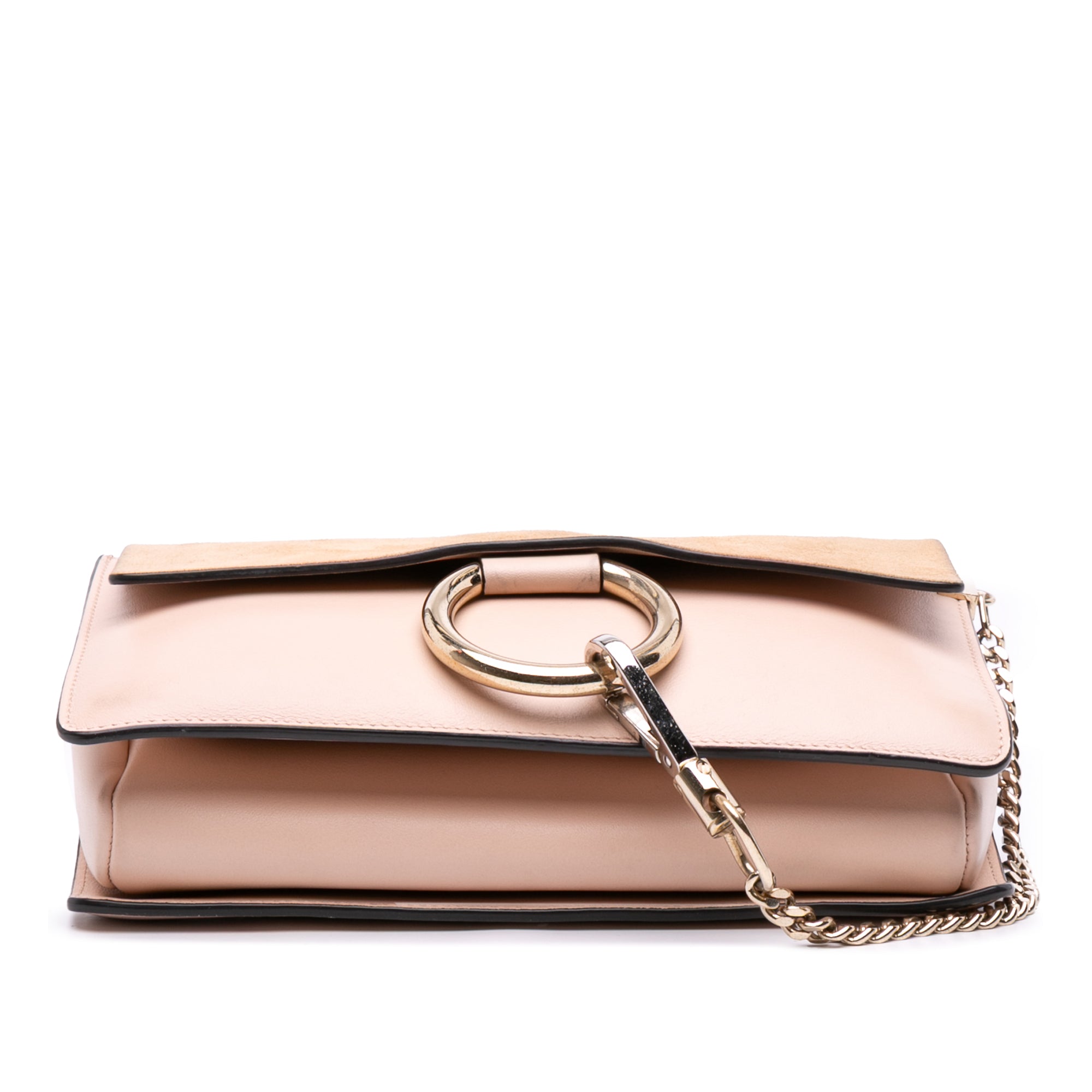 Small Suede and Calfskin Faye Crossbody