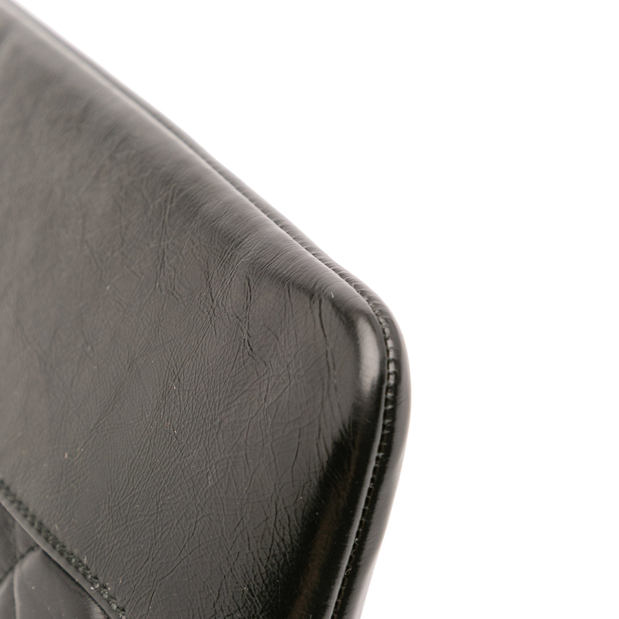 Large Aged Calfskin Gabrielle O Case Clutch