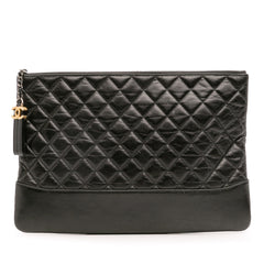 Large Aged Calfskin Gabrielle O Case Clutch