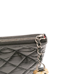 Large Aged Calfskin Gabrielle O Case Clutch