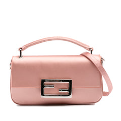 Silk Baguette Phone Pouch Satchel