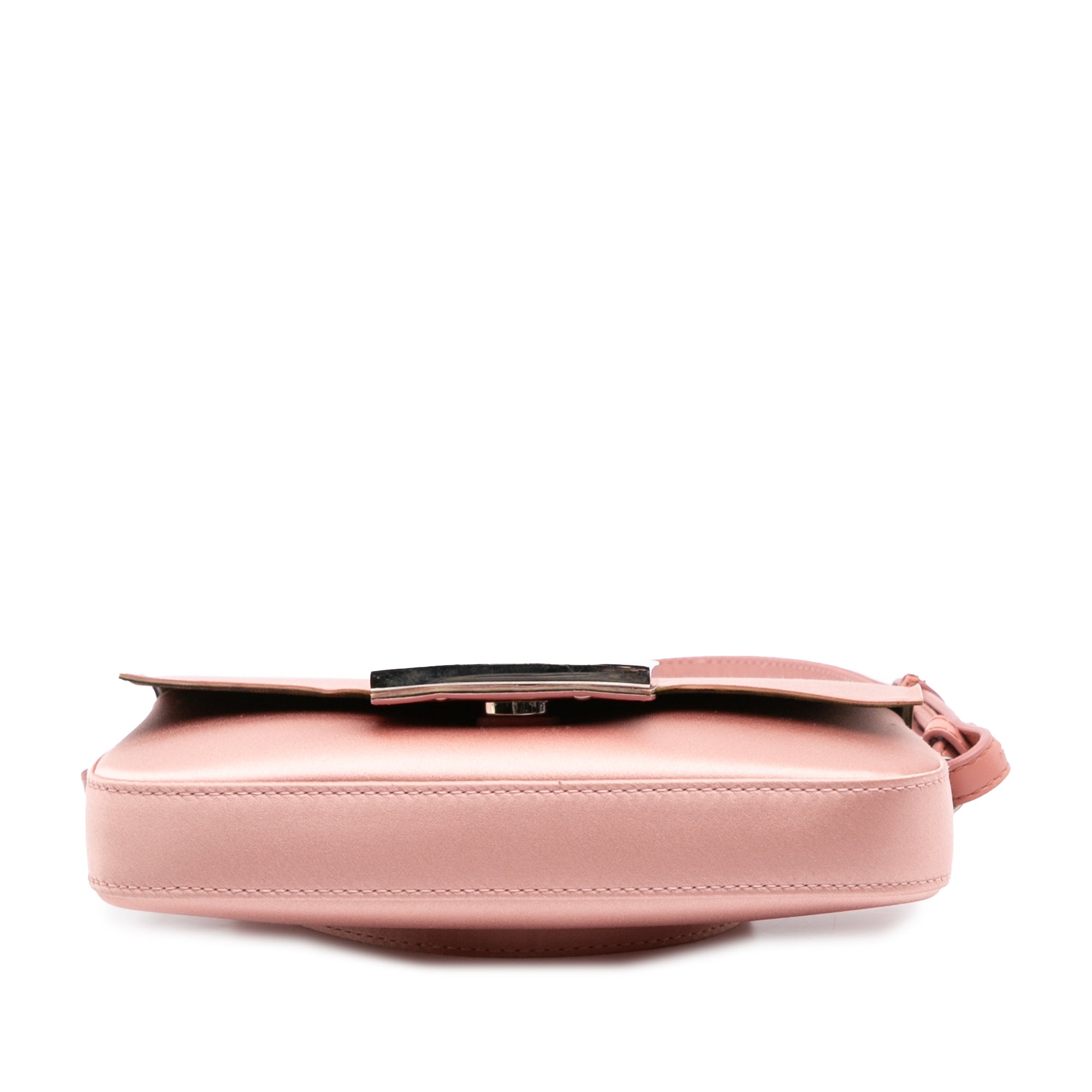 Silk Baguette Phone Pouch Satchel