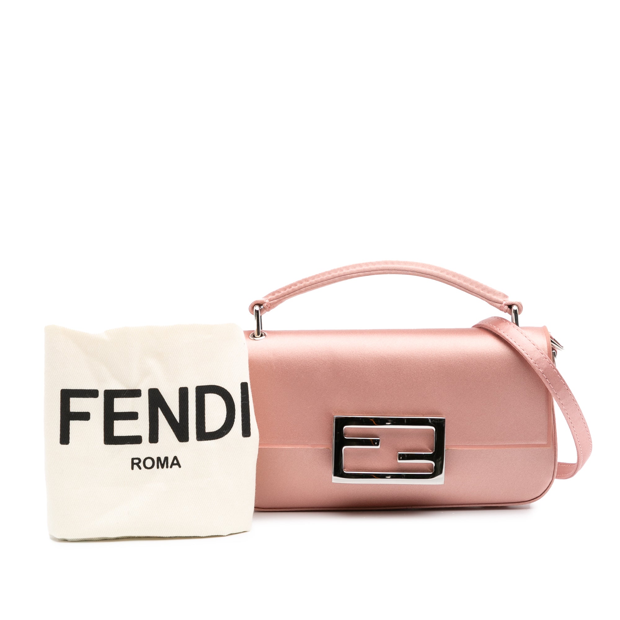 Silk Baguette Phone Pouch Satchel