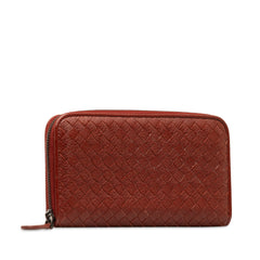 Intrecciato Zip Around Long Wallet