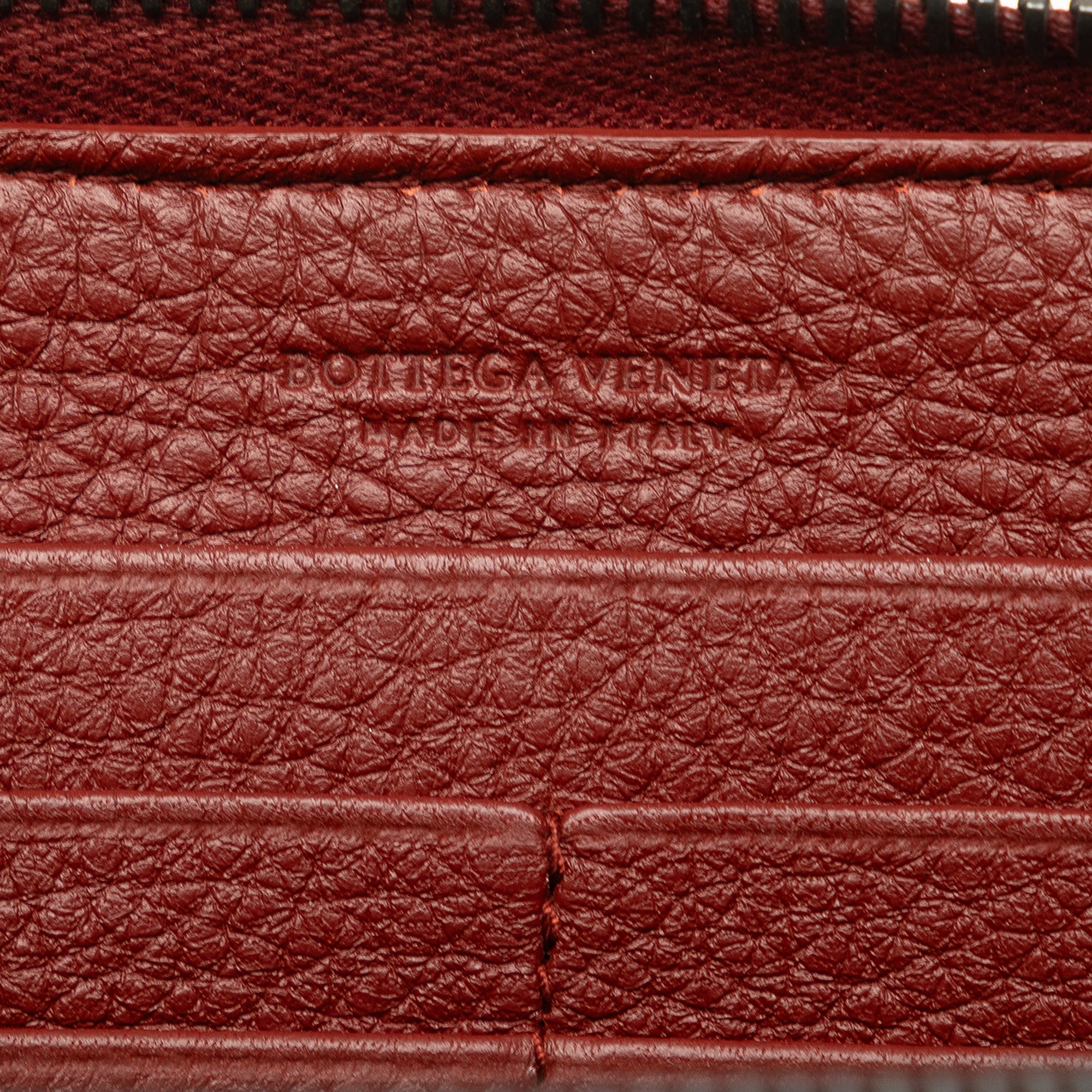 Intrecciato Zip Around Long Wallet