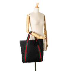 GG Canvas Web Tote