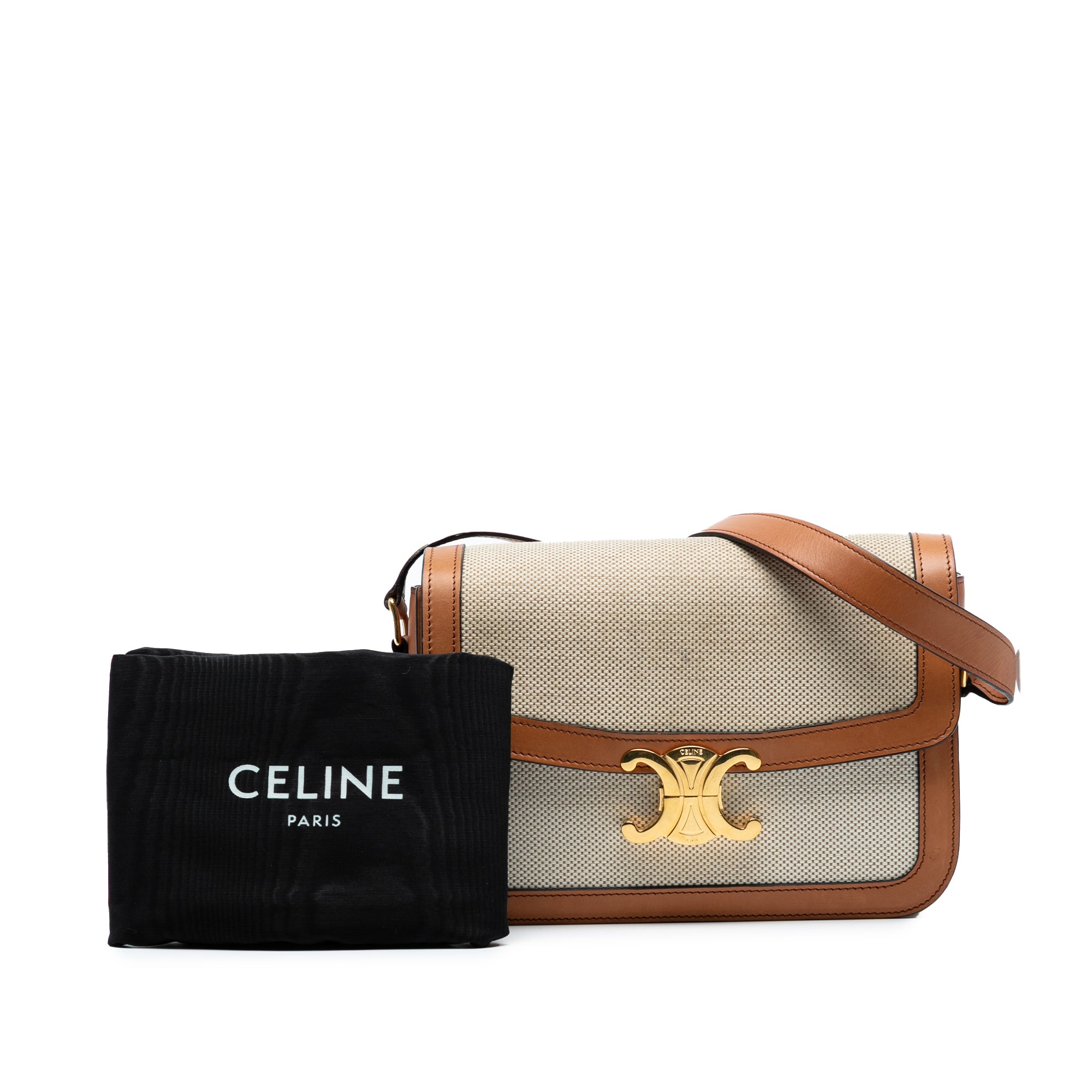 Classique Canvas and Calfskin Triomphe Crossbody