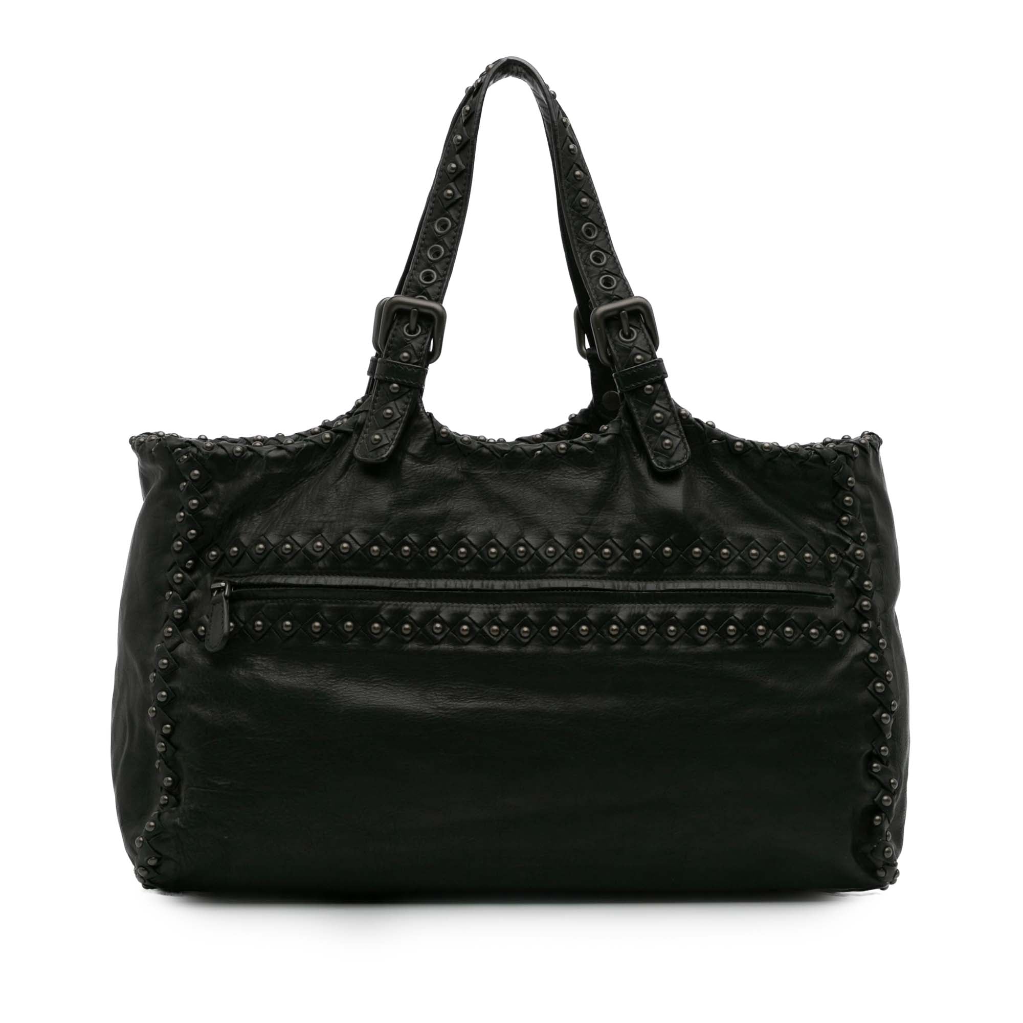 Studded Leather Tote