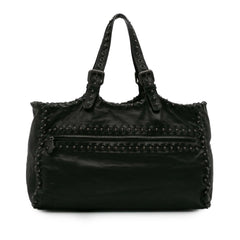 Studded Leather Tote