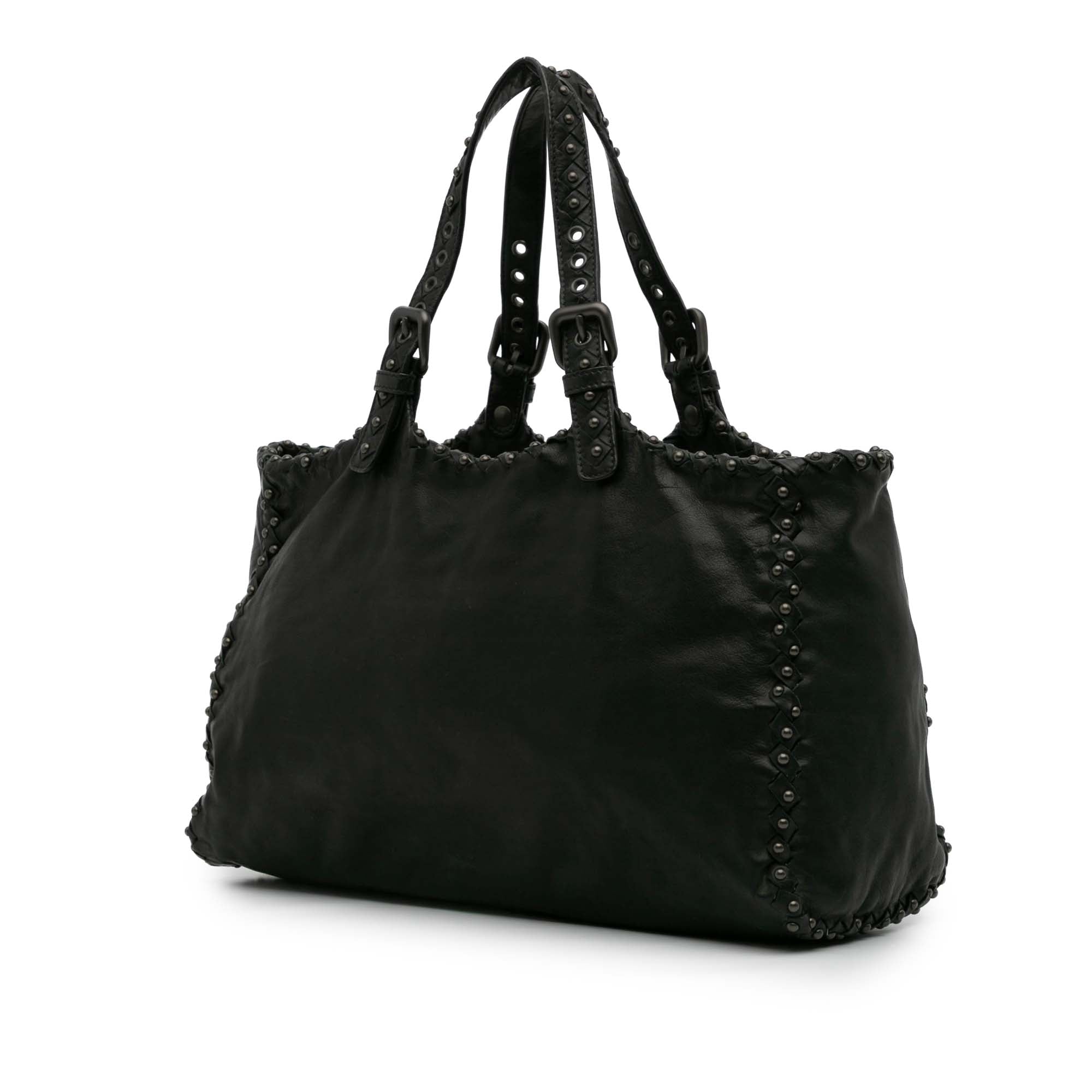 Studded Leather Tote