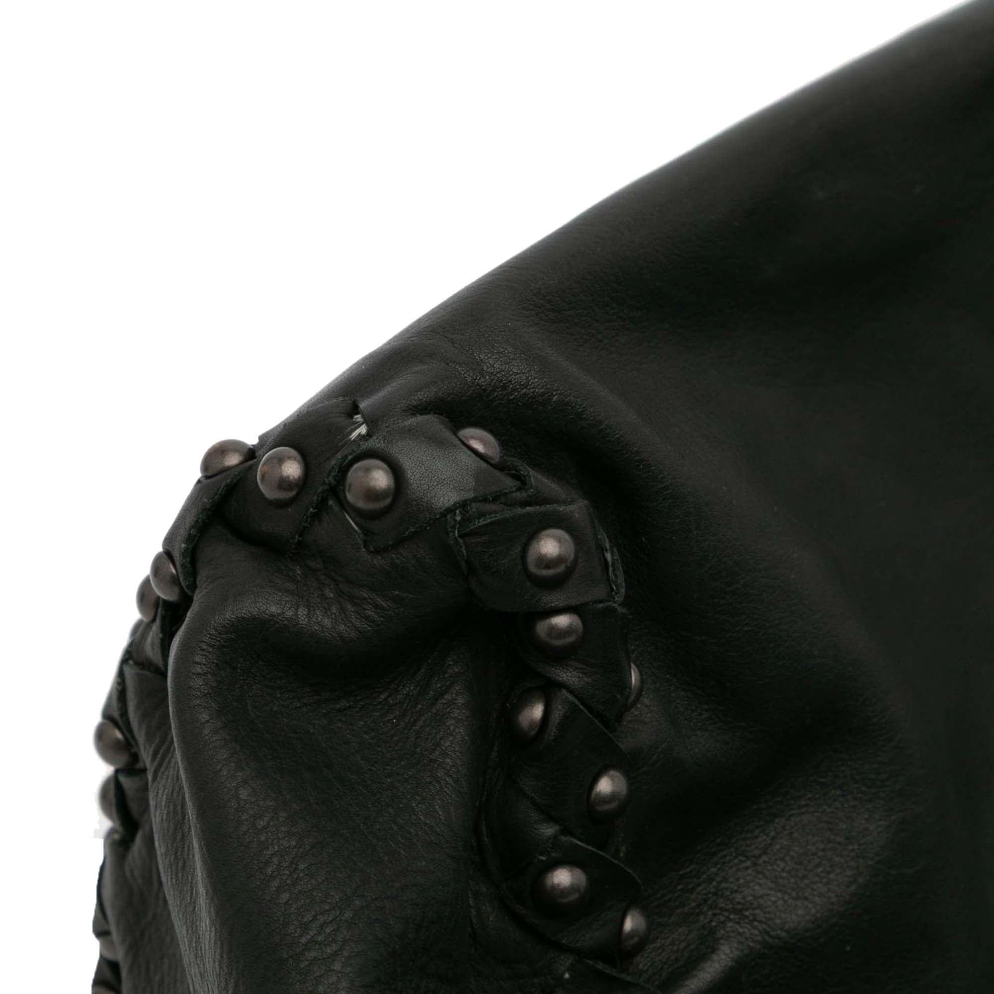 Studded Leather Tote