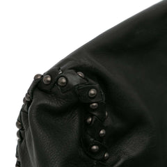 Studded Leather Tote