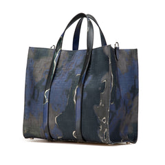 Large Zucca Jacquard Tie Dye Sunset Shopper Tote