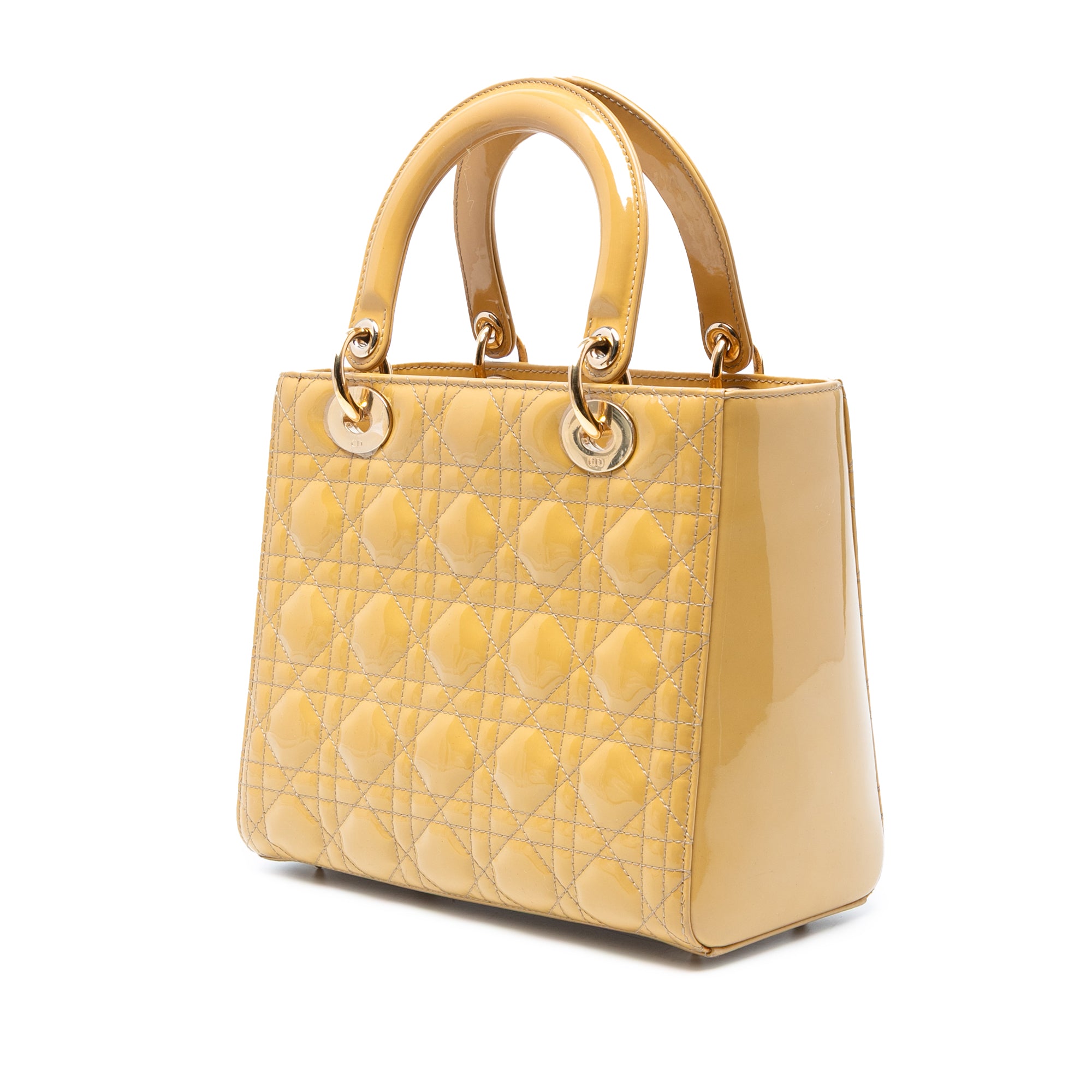 Medium Patent Cannage Lady Dior