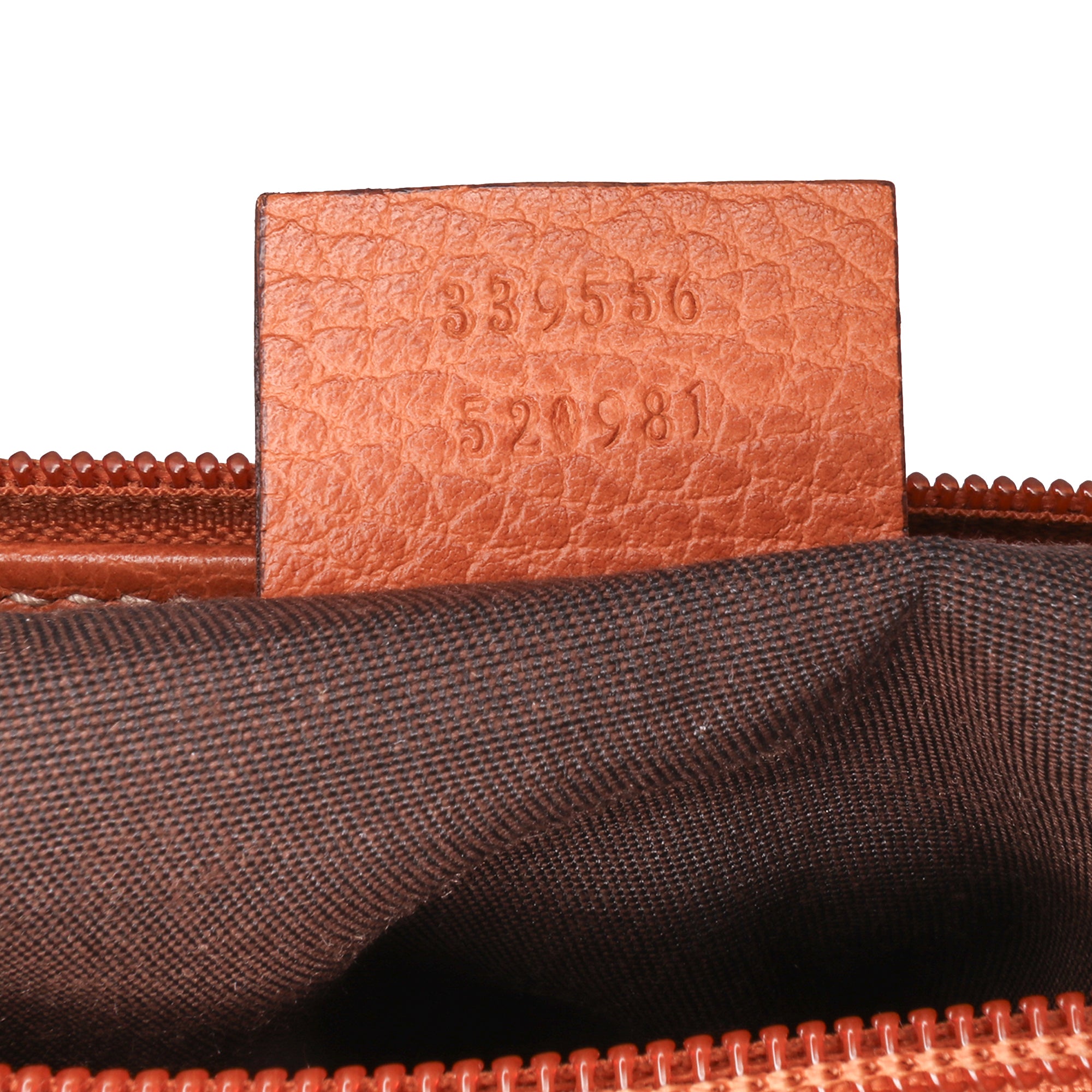 GG Nylon Top Zip Clutch