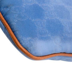 GG Nylon Top Zip Clutch