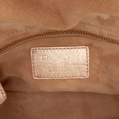 Mini Metallic Lambskin Cannage Lady Dior