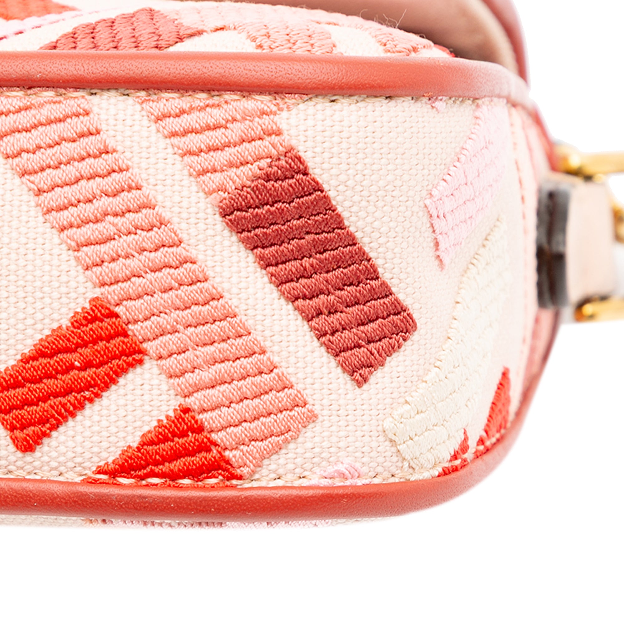 Mini Zucca Embroidered Baguette Satchel