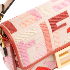 Mini Zucca Embroidered Baguette Satchel