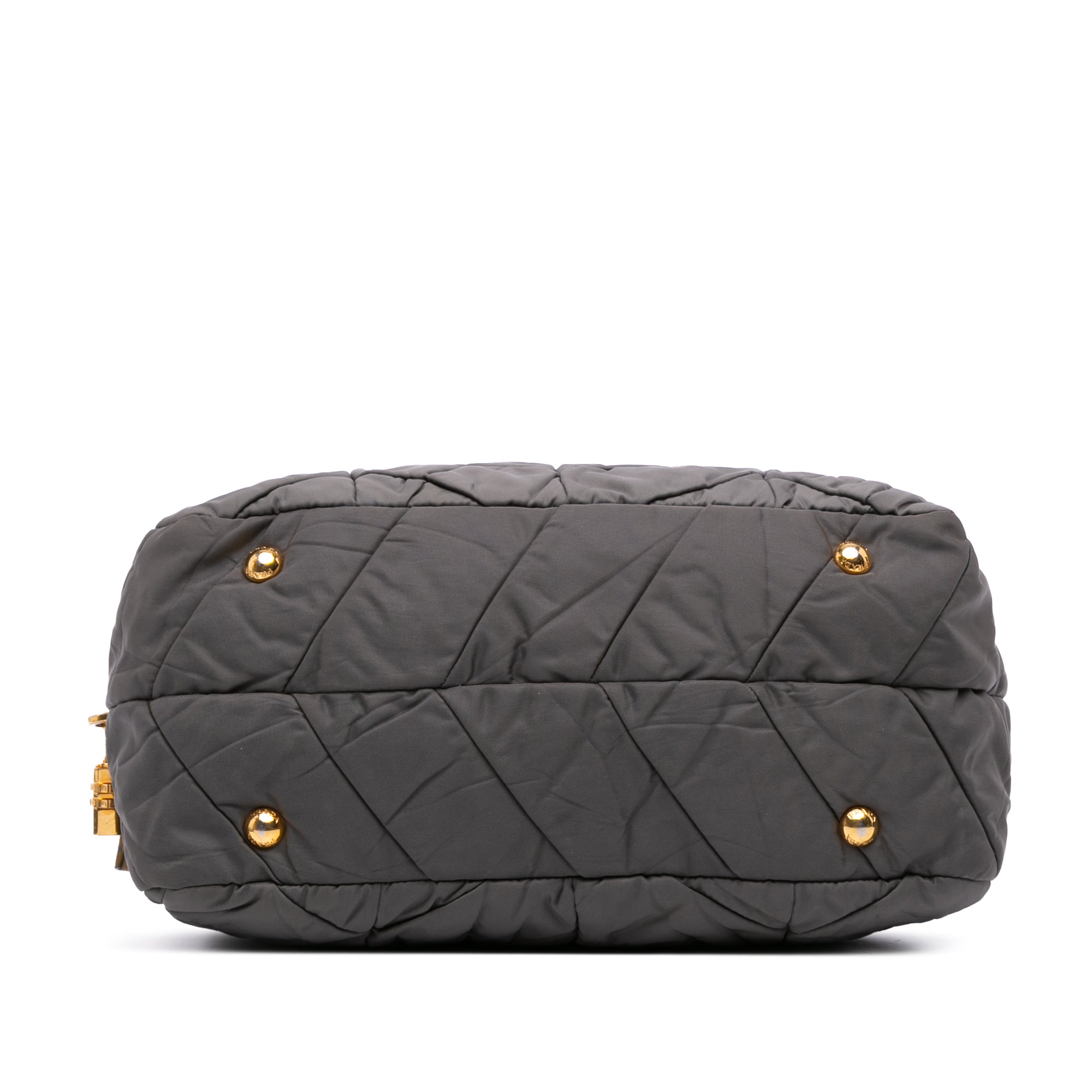 Chevron Quilted Tessuto Dome Satchel