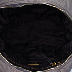 Chevron Quilted Tessuto Dome Satchel