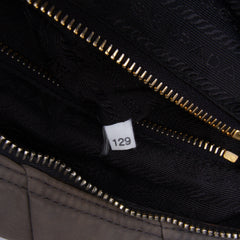 Chevron Quilted Tessuto Dome Satchel
