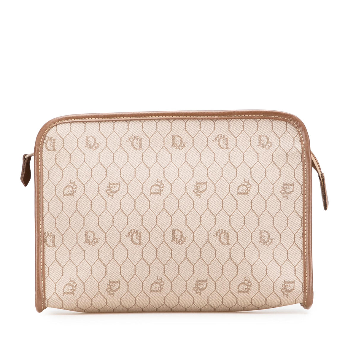 Honeycomb Coated Canvas Clutch